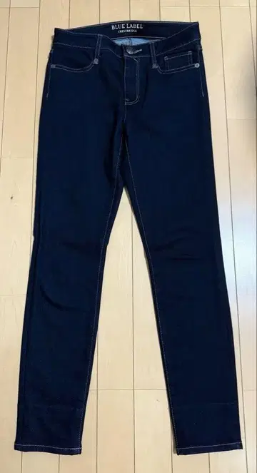 BLUE LABEL CRESTBRIDGE 데님 접어 올린 체크
