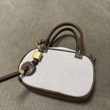 ZARA 숄더백 화이트/브라운