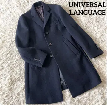 UNIVERSAL LANGUAGE 체스터 코트 울 L