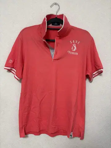 먼싱웨어 남성용 핑크 피케 셔츠