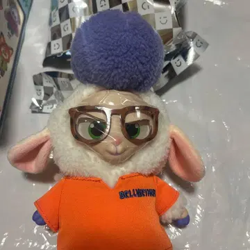 정품 MINISO 주토피아 벨웨더 죄수복 봉제 인형