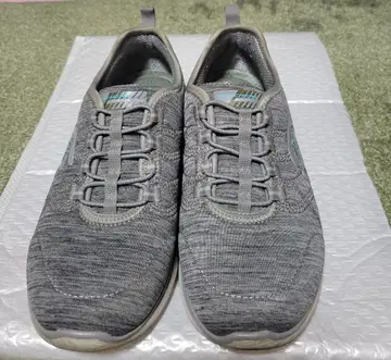 SKECHERS 메모리폼 스니커즈 그레이 22.5