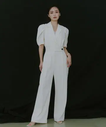 새상품급 anuans 턱 슬리브 테일러드 올인원