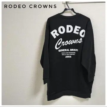[새상품급] RODEO CROWNS 블랙 트레이닝복 백 프린트 있음