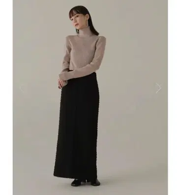 louren 트위드 스커트 블랙 M 사이즈