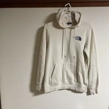 [하자품] THE NORTH FACE 크림색 후드티 XS 사이즈