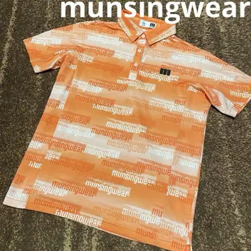 새상품급 munsingwear 남성용 골프 셔츠 오렌지 L