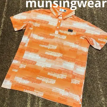 새상품급 munsingwear 남성용 골프 셔츠 오렌지 L