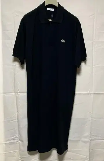 라코스테 LACOSTE 폴로 셔츠 원피스 블랙 사이즈 36