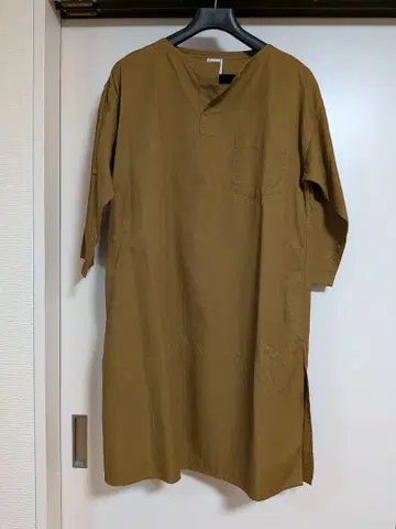오르치발 셔츠 원피스 포켓 부착