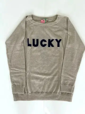 QUEENE AND BELLE LUCKY 니트 스웨터 베이지