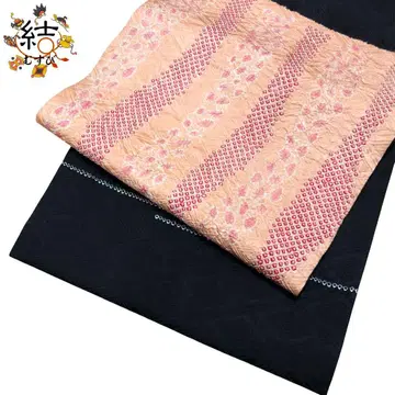 MO-3534 나고야 오비 쥐어짜기 곡선 무늬 블랙 컬러
