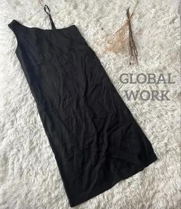 글로벌 워크 롱 원피스 오버롤 스커트 원숄더 가을