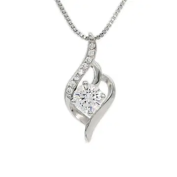 목걸이 S925 실버 액세서리 큐빅 케이스 포함