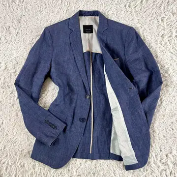 ZARA MAN 린넨 100% 테일러드 자켓 EUR48 사이드 벤트