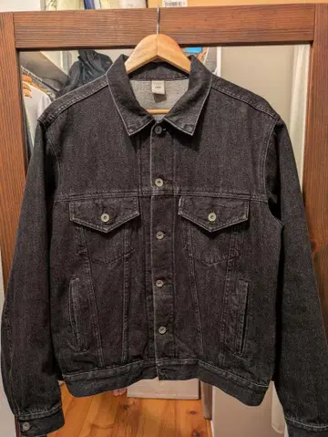 OVY Japan Black Washed Denim Jacket 상하의