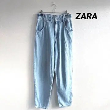 자라 하이웨스트 워시 블루진 XS 사이즈