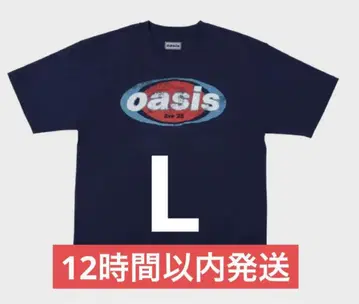 새상품 즉시 완판 오아시스 Oasis 로고 T셔츠 L사이즈 네이비