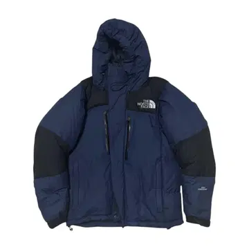 THE NORTH FACE 후드 부착 다운 자켓 네이비