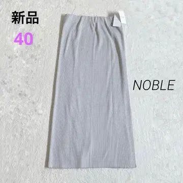 새상품 노블 토탄 골지 타이트 스커트 40 그레이