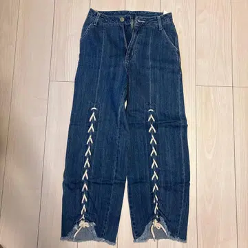 [ 새상품급 ] MURUA LACEUPDENIM 팬츠
