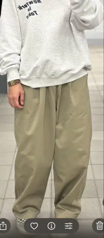 Dickies x SEESEE 배기 팬츠 네이비