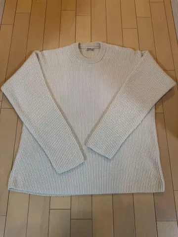 AURALEE SUPER HARD TWIST RIB KNIT P/O