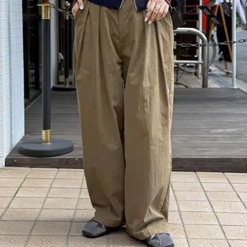 CPCM 냉감 턱 와이드 팬츠 베이지 S