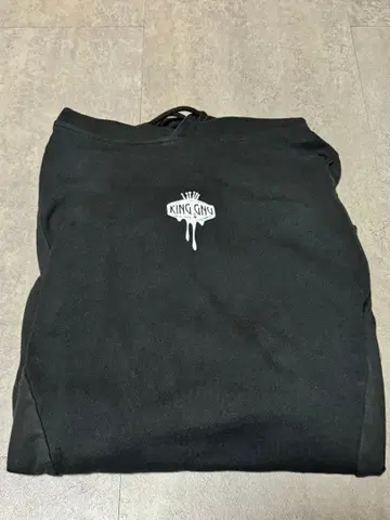King Gnu DRIPPED LOGO HOODIE [WHITE] L