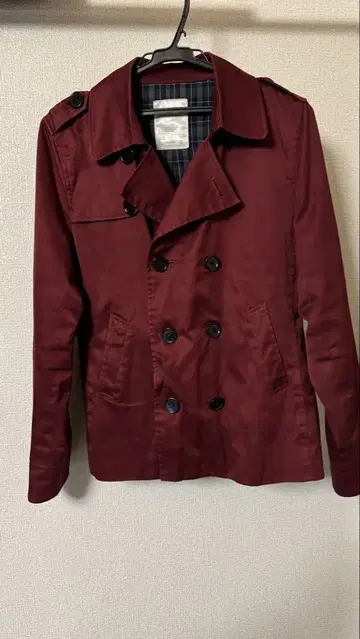 BROWNY 피코트 와인 레드 L 사이즈