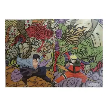 NARUTO전 우즈마키 나루토 우치하 사스케 클리어 포스터