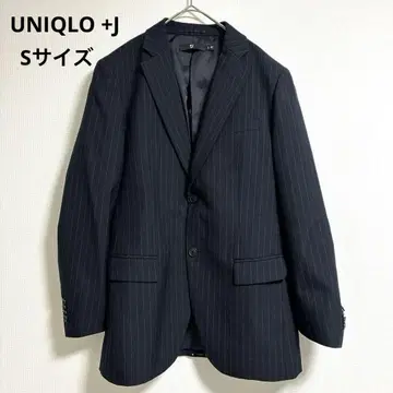 미사용품 UNIQLO +J 울 블렌드 자켓 네이비 S