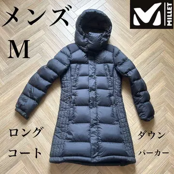 [ 희소 ] 밀레 다운 파카 롱 코트 남성용 M 블랙