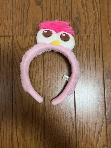 모피 캐릭터 머리띠 핑크