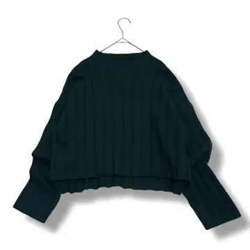 카구라야 캐시미어 100% 리브 니트 풀오버 그린 M-L 사이즈