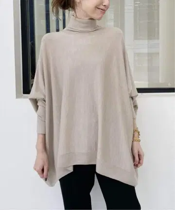 [라빠르망] 터틀넥 니트 T/N Volume Knit 베이지