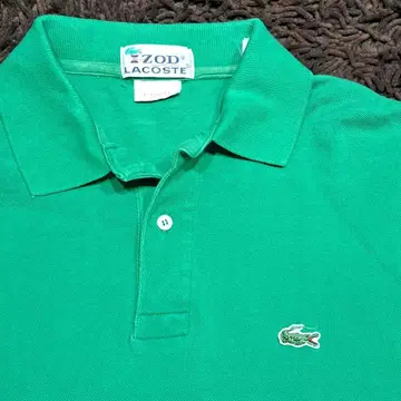 80년대 미국제 LACOSTE 그린 피케 셔츠
