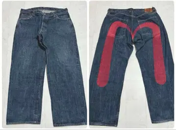 레어 EVISU 주귀 SPECIAL Lot2001 빅카모메 사이즈40