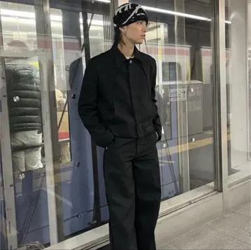 스트롱 002 블랙 자켓 블루종 시착만 한 상품 스트롱