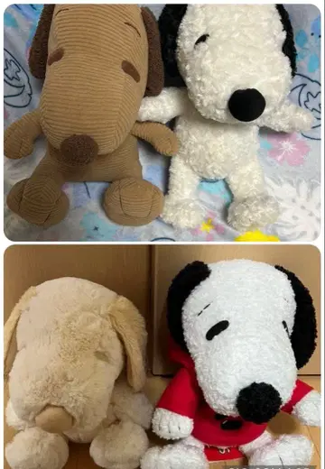 스누피 봉제 인형 세트 4개