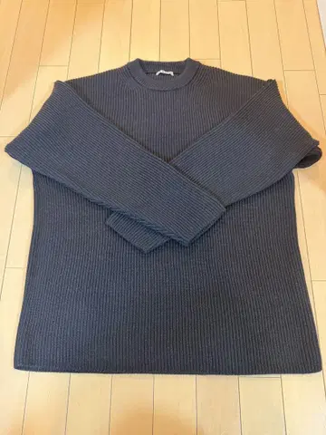 AURALEE SUPER HARD TWIST RIB KNIT P/O