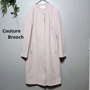 [ Couture Brooch ] 노카라 자켓 라이트 핑크 펄 버튼
