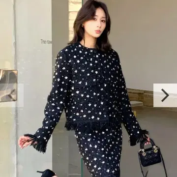 새상품 TWEED FLOWER BIJOU JACKET SETUP