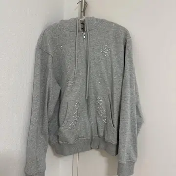 FCMM STUD ZIP UP HOODIE 후드티 가을 옷 그레이 후드티