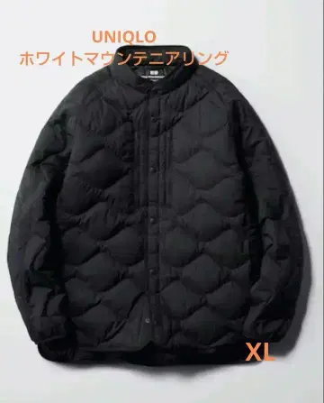 UNIQLO 화이트 마운티니어링 리사이클 하이브리드 다운 자켓
