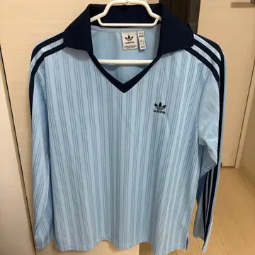 adidas 롱 슬리브 T셔츠 XL 라이트 블루