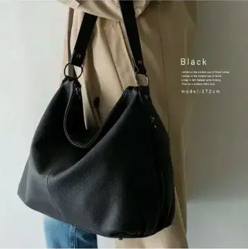 천연 가죽 원숄더백