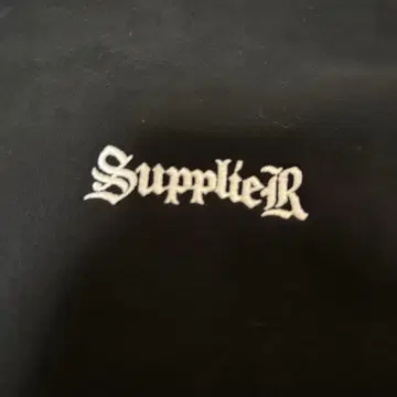 SupplieR 블랙 후드티 L