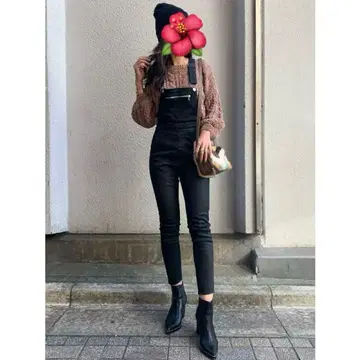 EGOIST 블랙 데님 살로펫