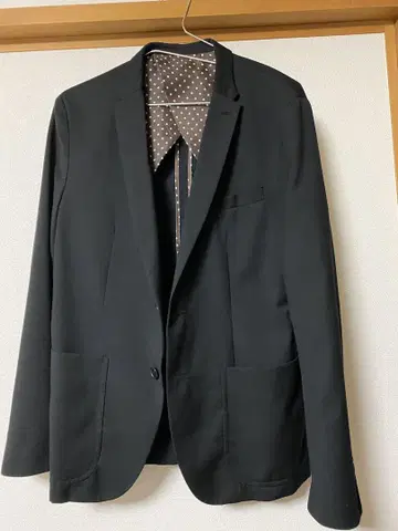 블랙 테일러드 자켓